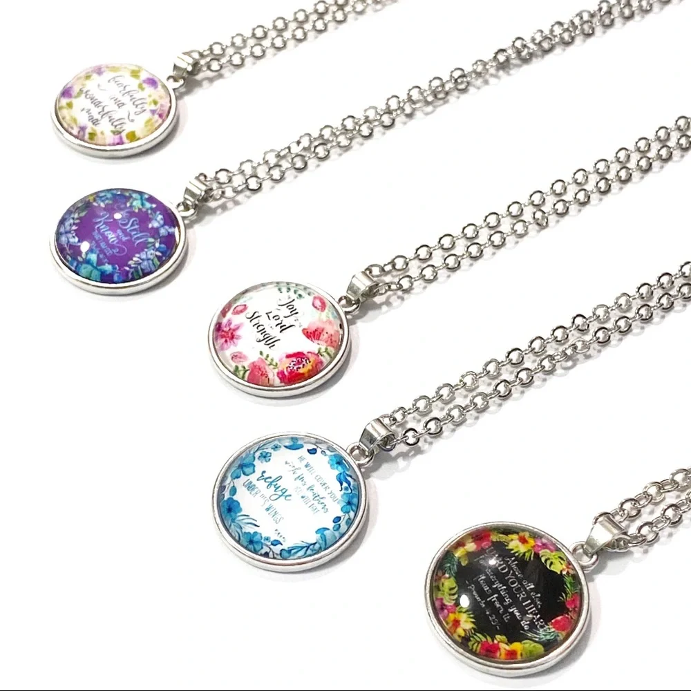 $3/20 Inspirational Scripture Verse Necklace